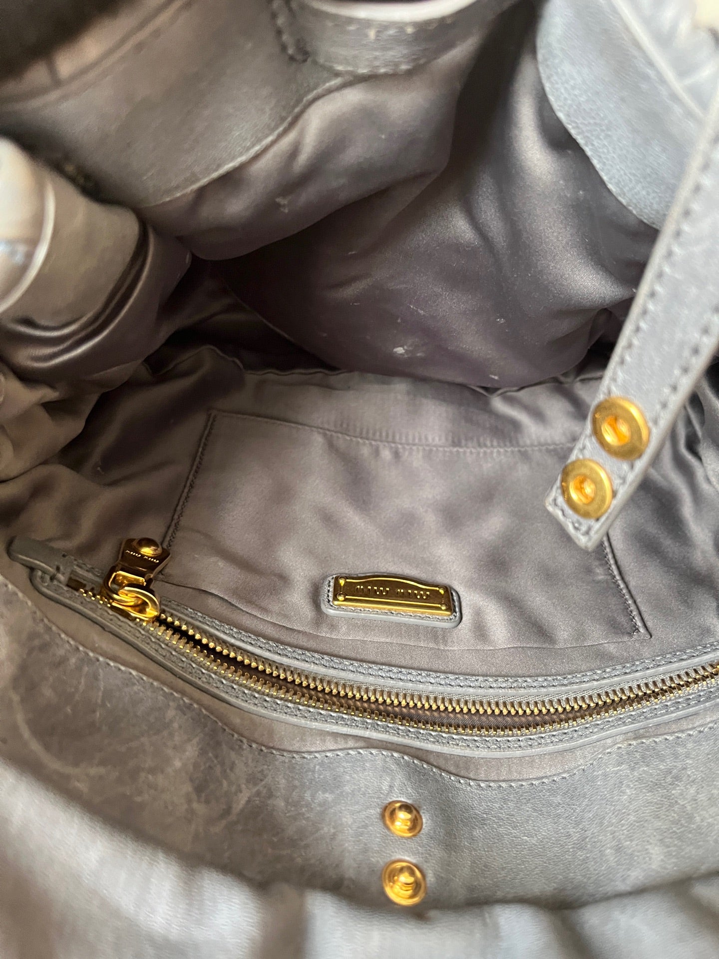 Miu Miu Leather Satchel