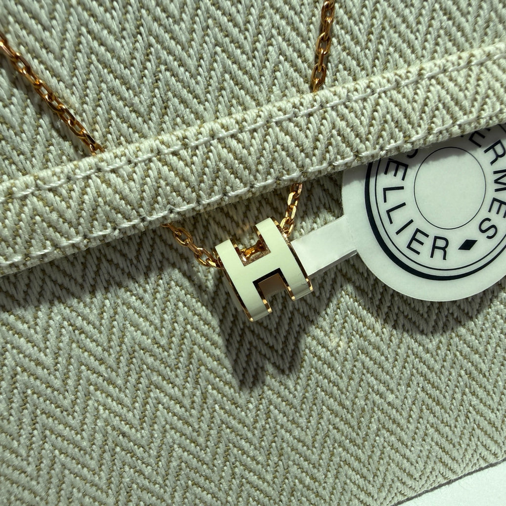 Hermes White Necklace