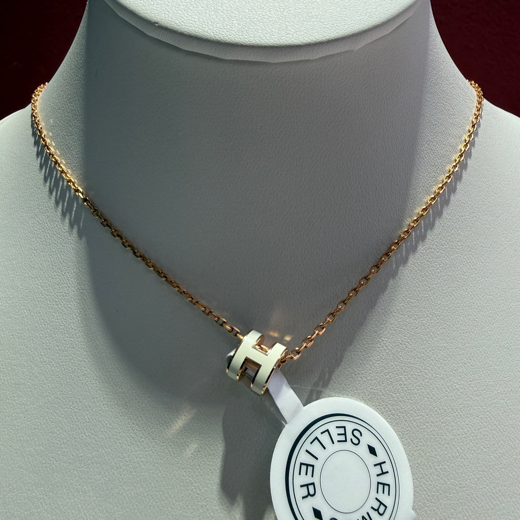 Hermes White Necklace