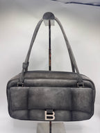 Balenciaga Alcantara Silver