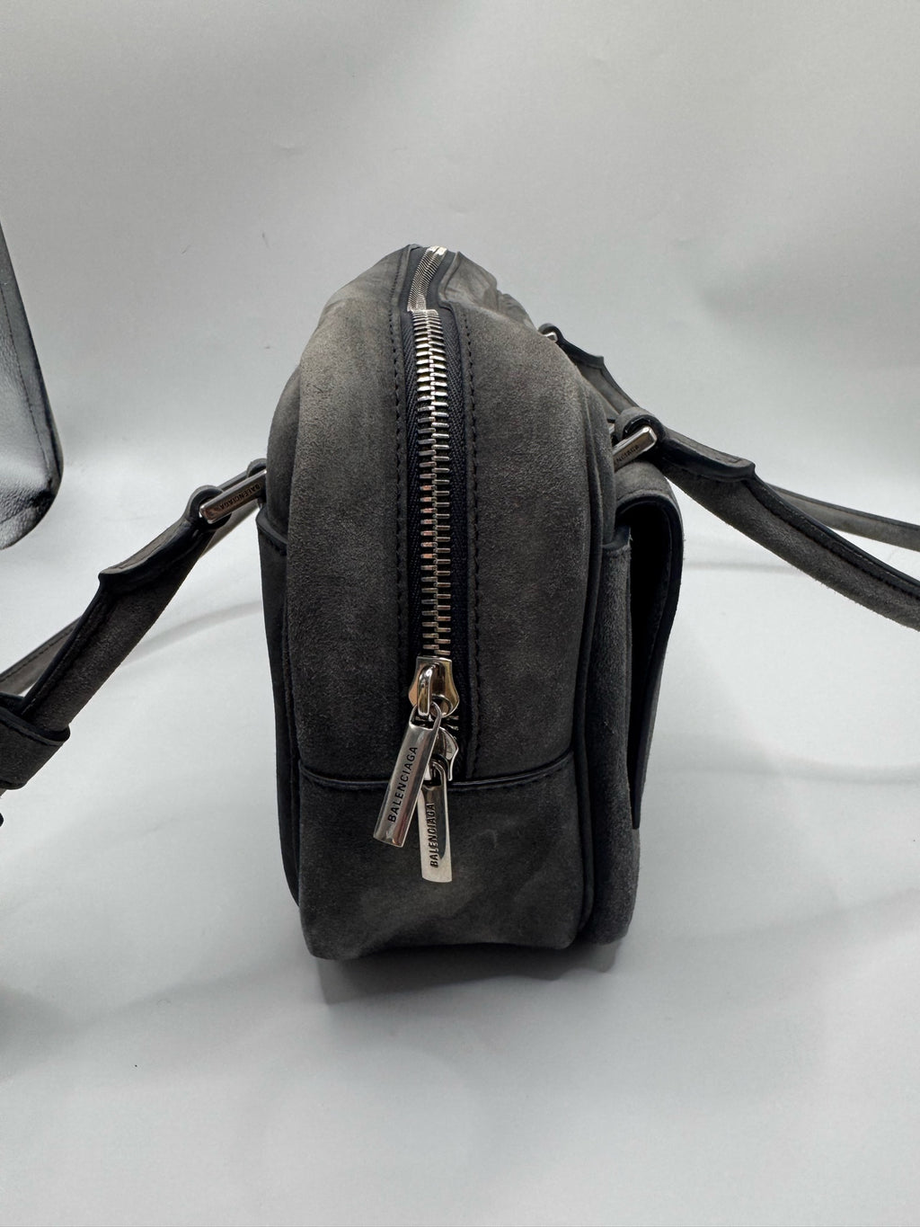 Balenciaga Alcantara Silver
