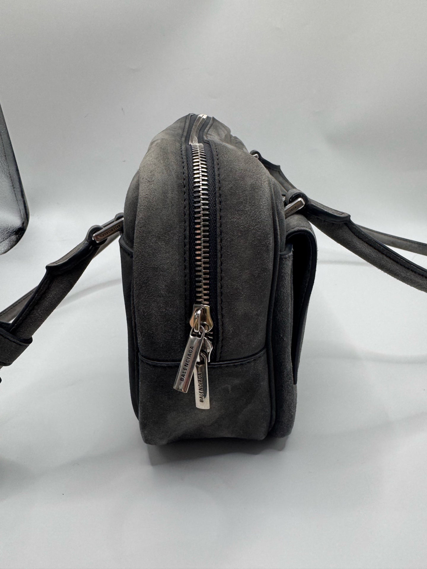 Balenciaga Alcantara Silver
