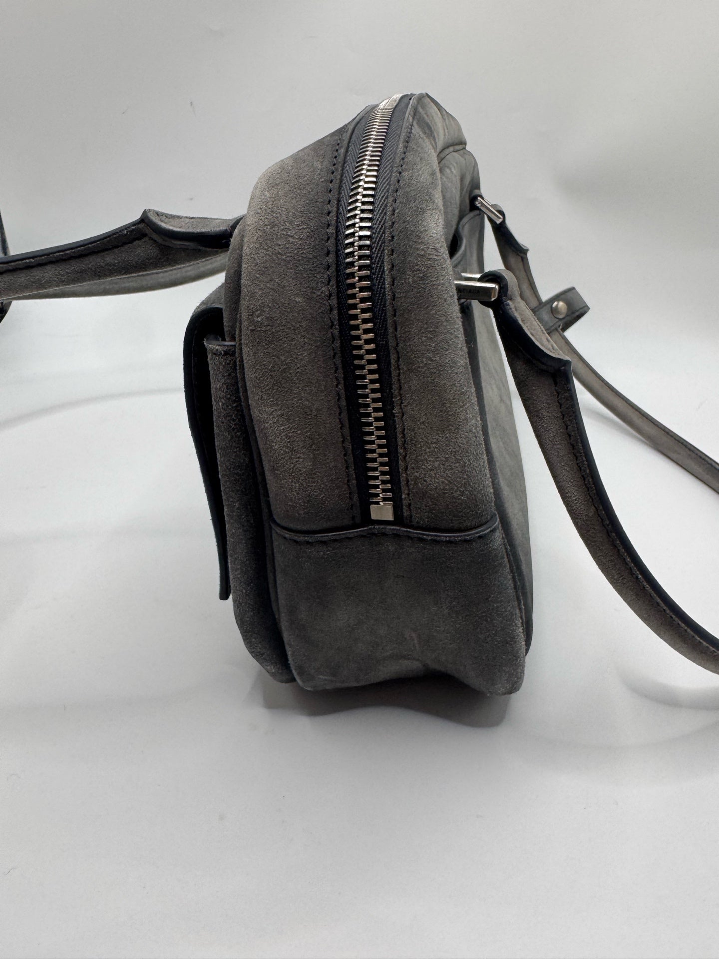 Balenciaga Alcantara Silver