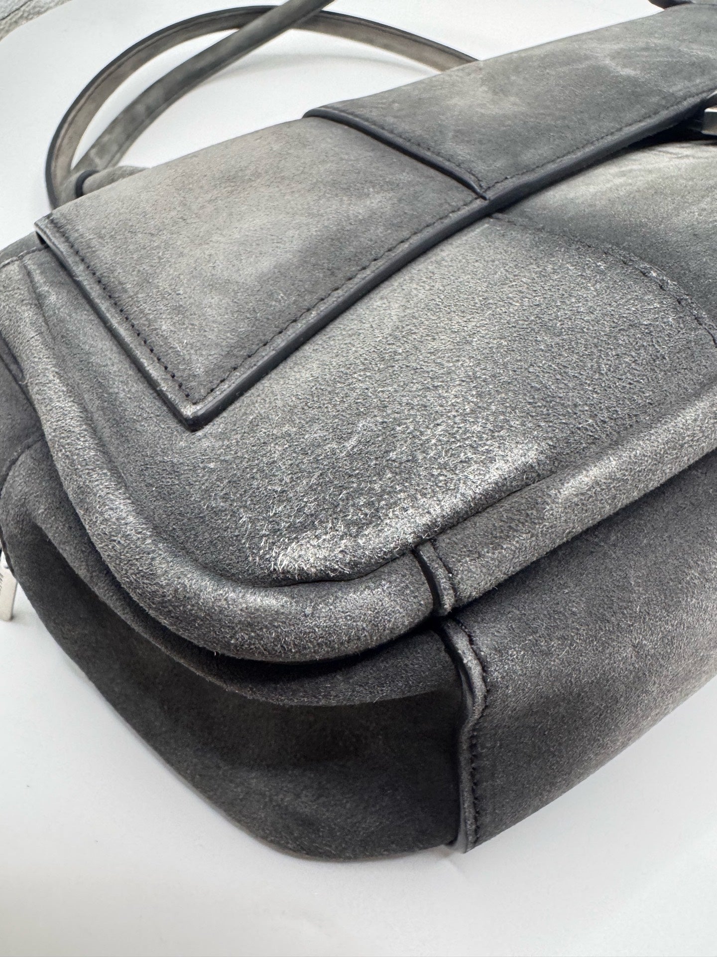 Balenciaga Alcantara Silver