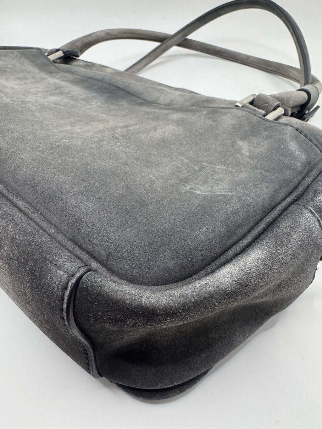 Balenciaga Alcantara Silver