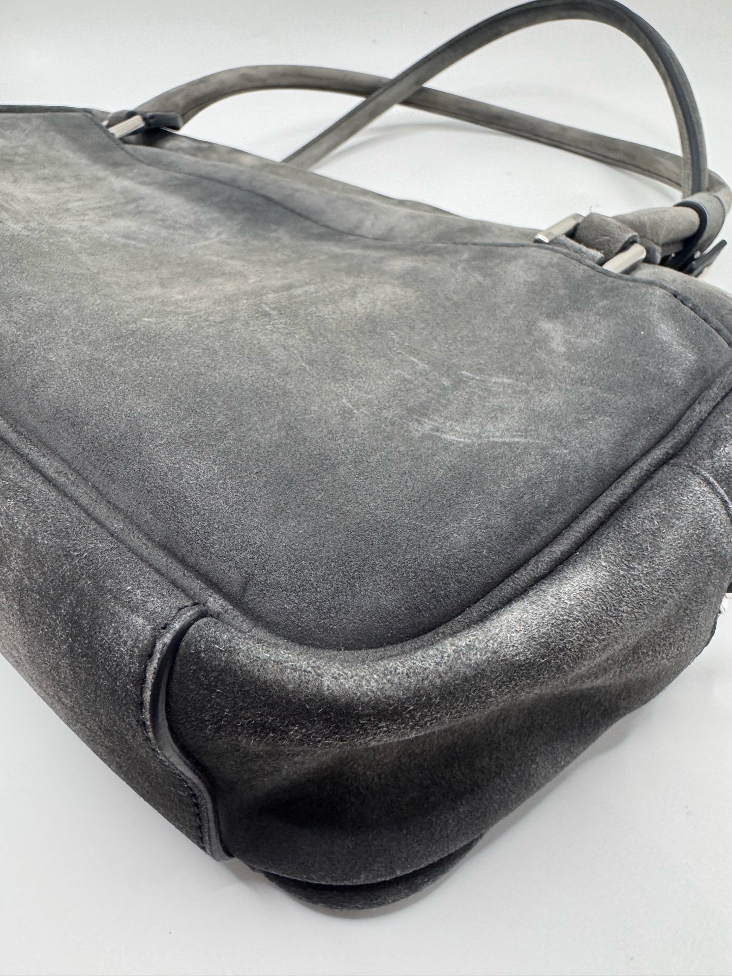 Balenciaga Alcantara Silver