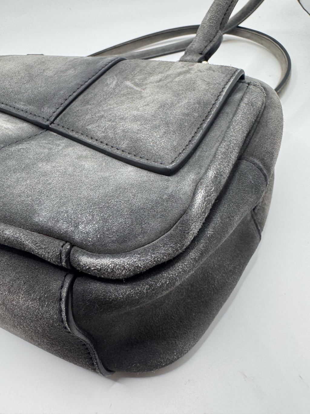 Balenciaga Alcantara Silver