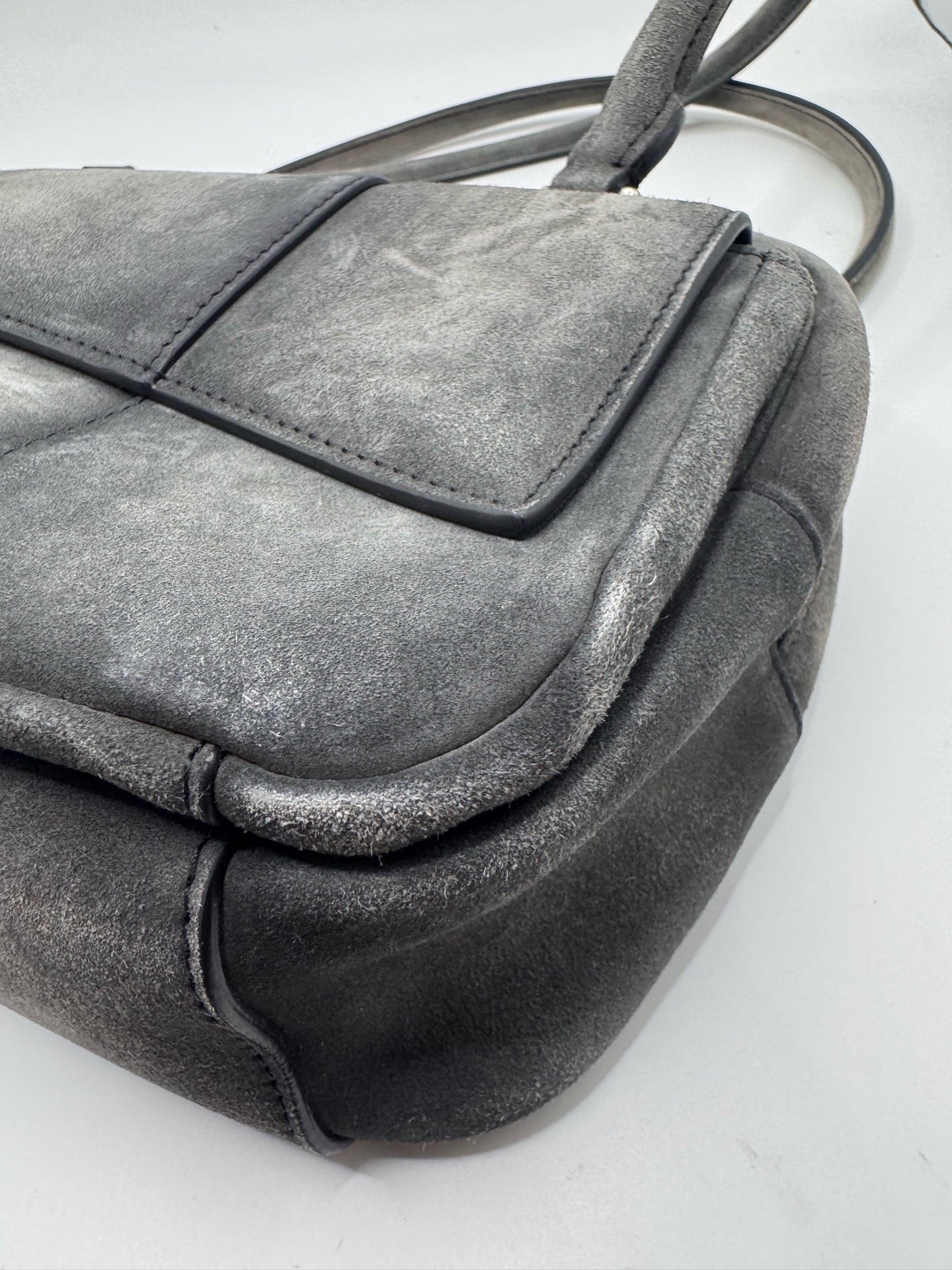 Balenciaga Alcantara Silver