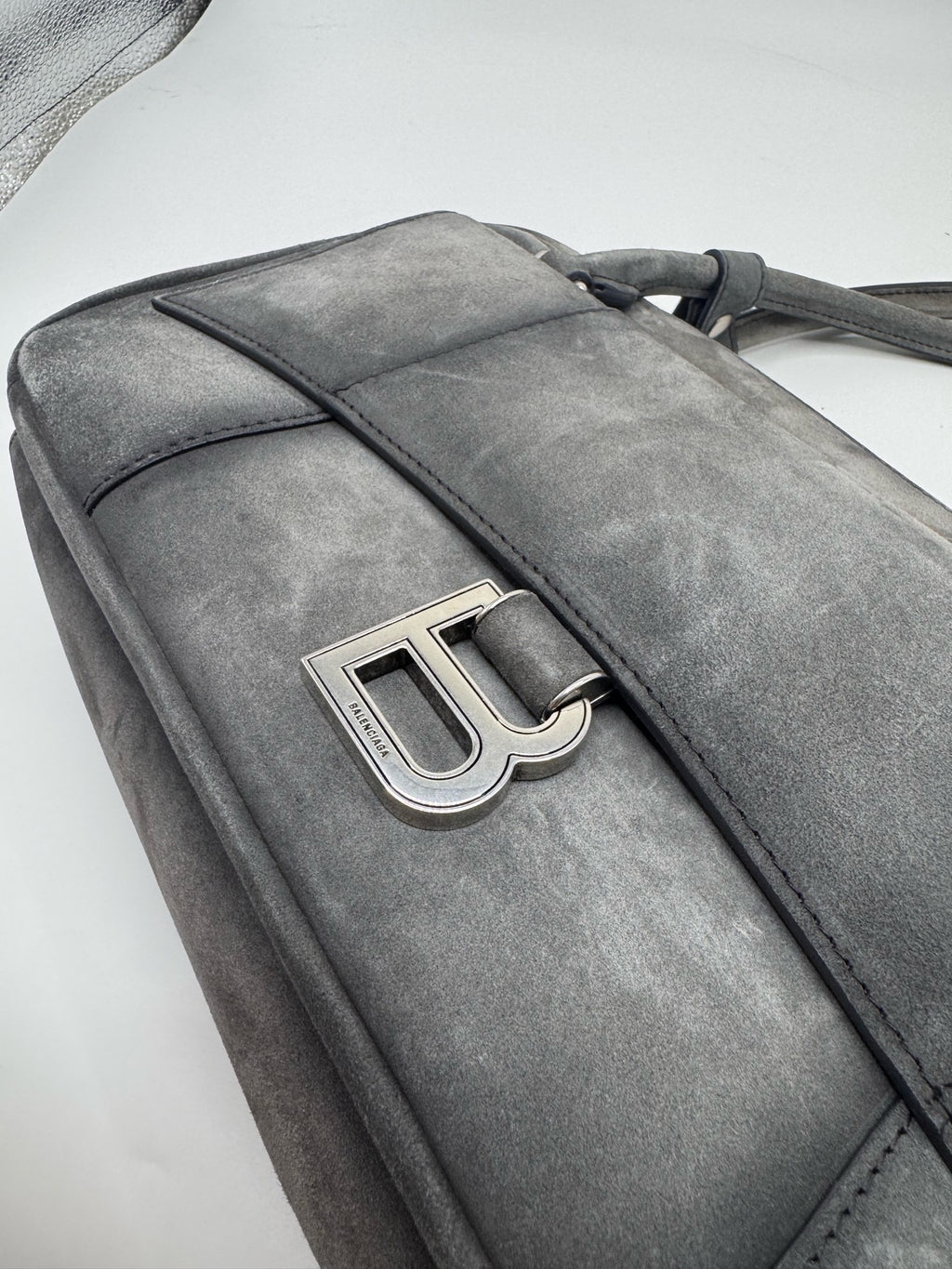 Balenciaga Alcantara Silver