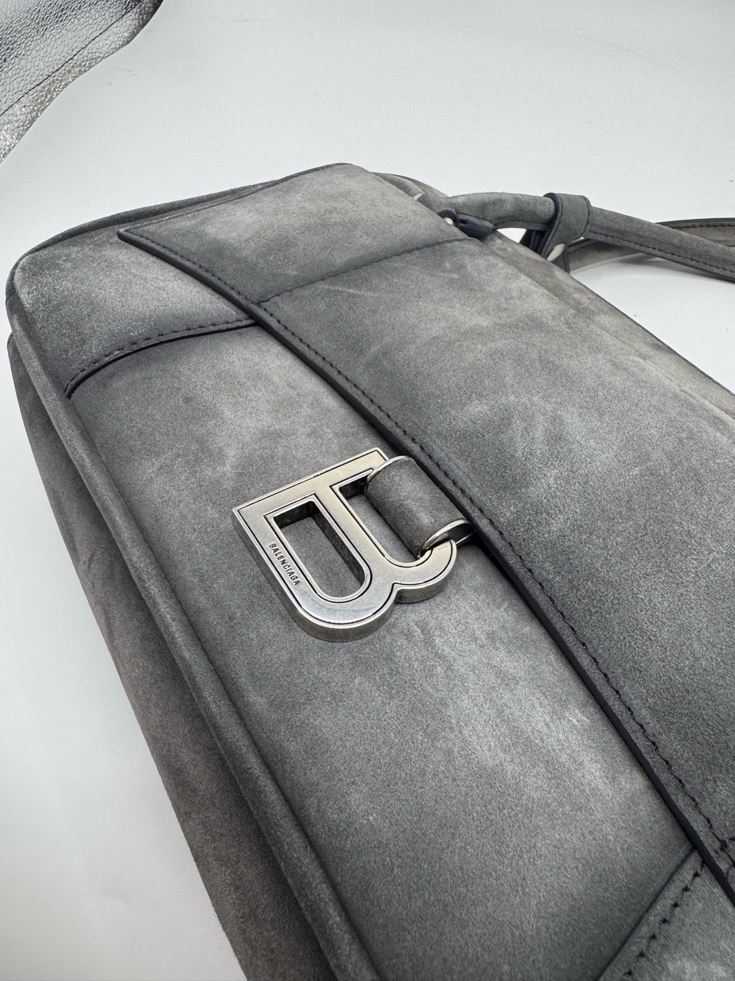 Balenciaga Alcantara Silver