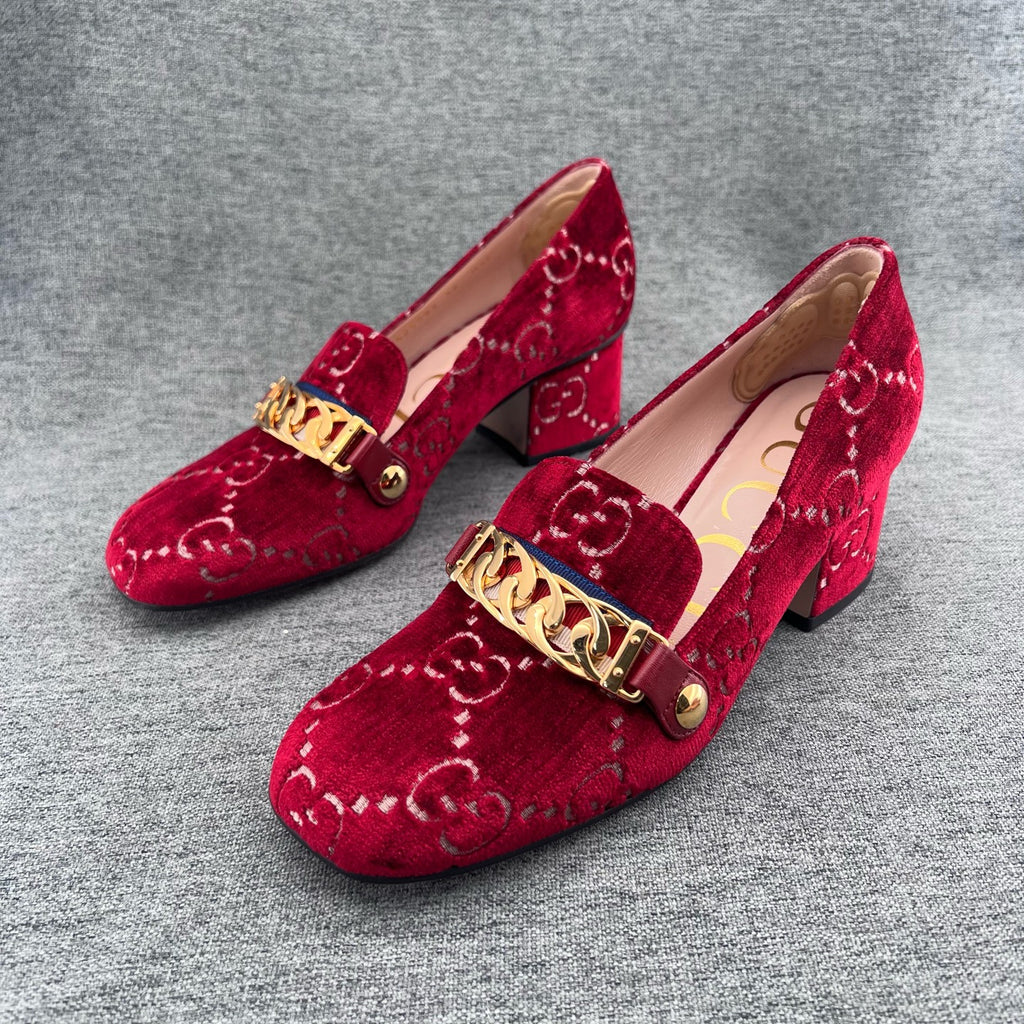 Gucci Velvet Loafers
