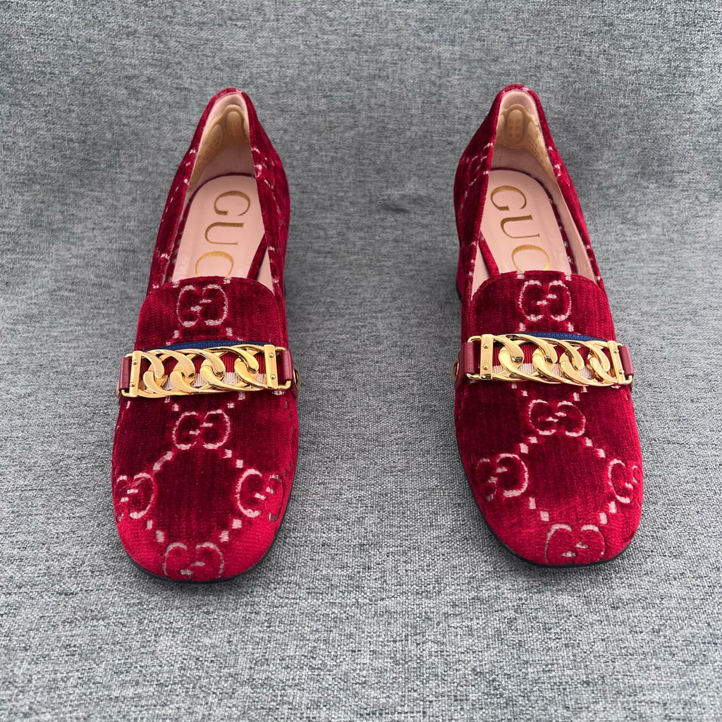 Gucci Velvet Loafers