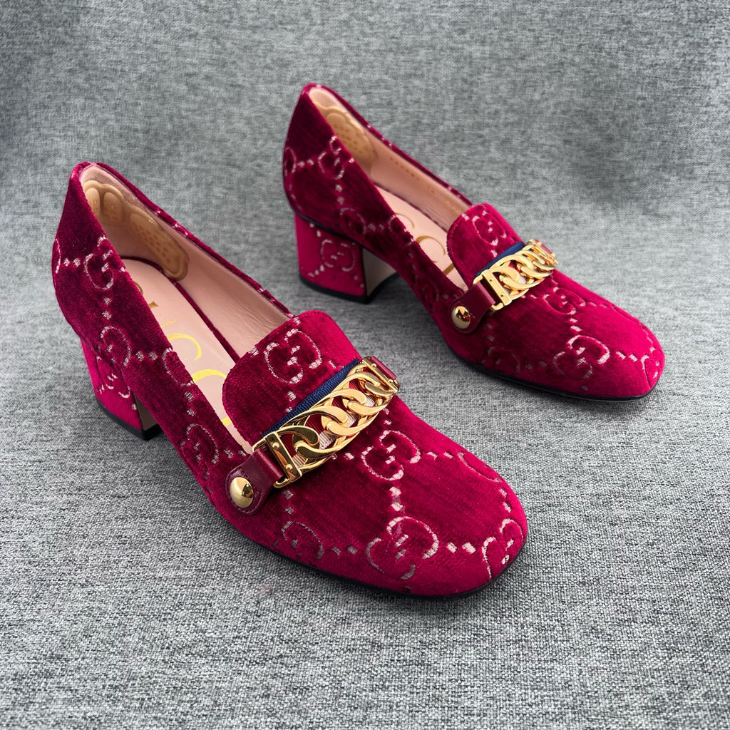 Gucci Velvet Loafers