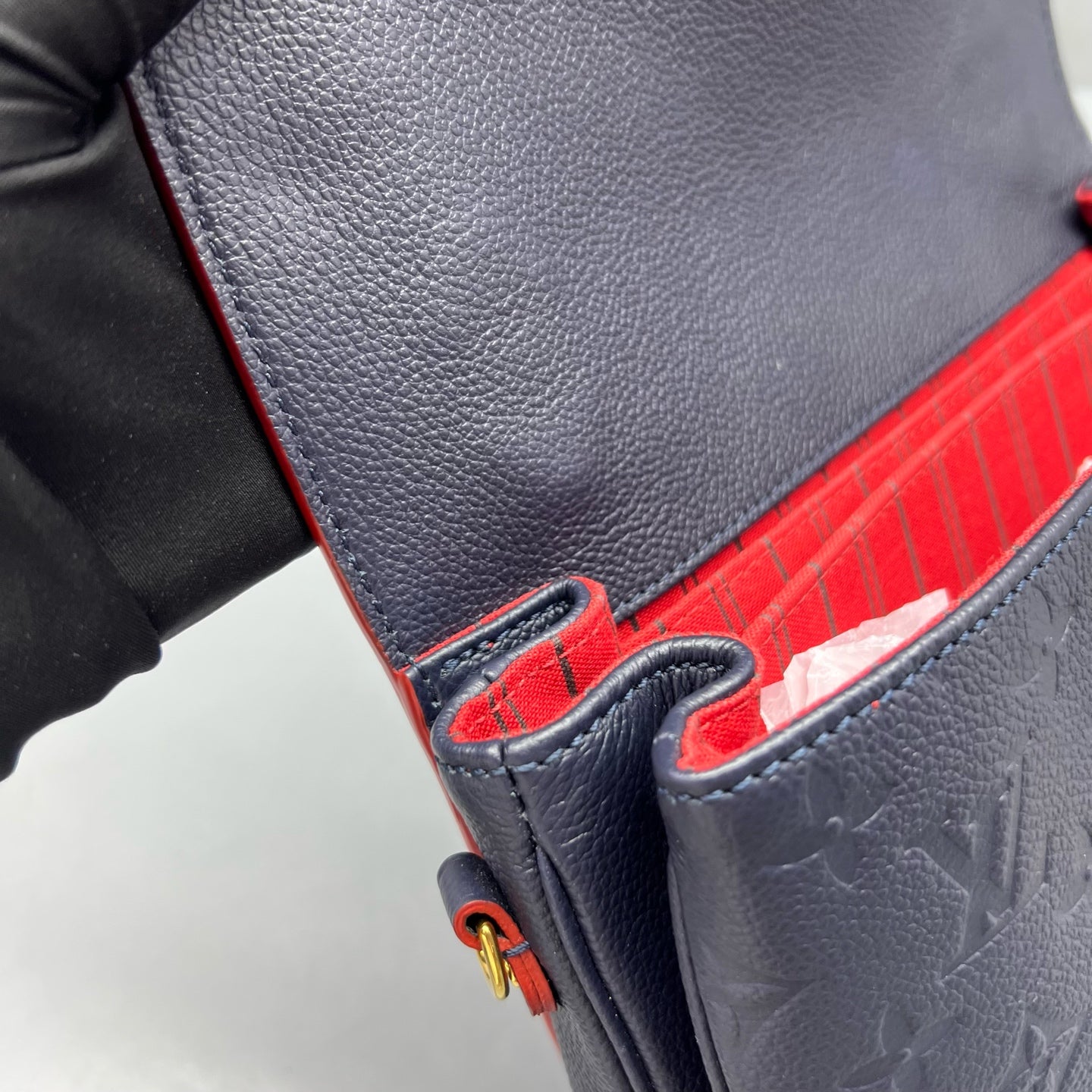 Louis Vuitton Blue Messenger Bag