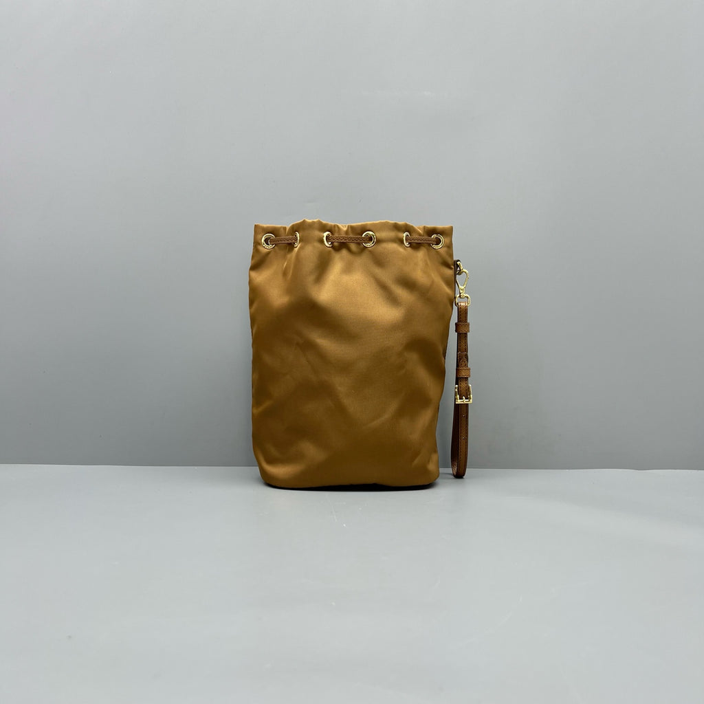 Prada Cordura Brown Clutch
