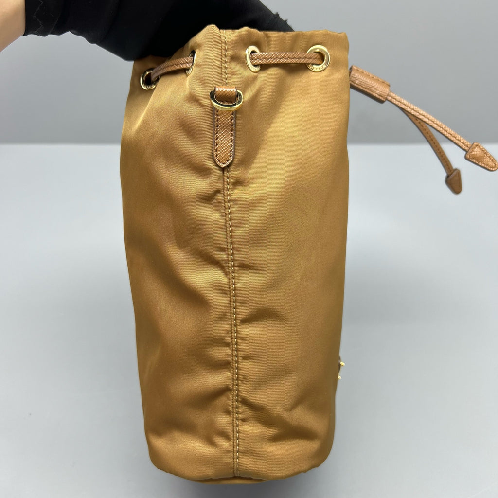 Prada Cordura Brown Clutch