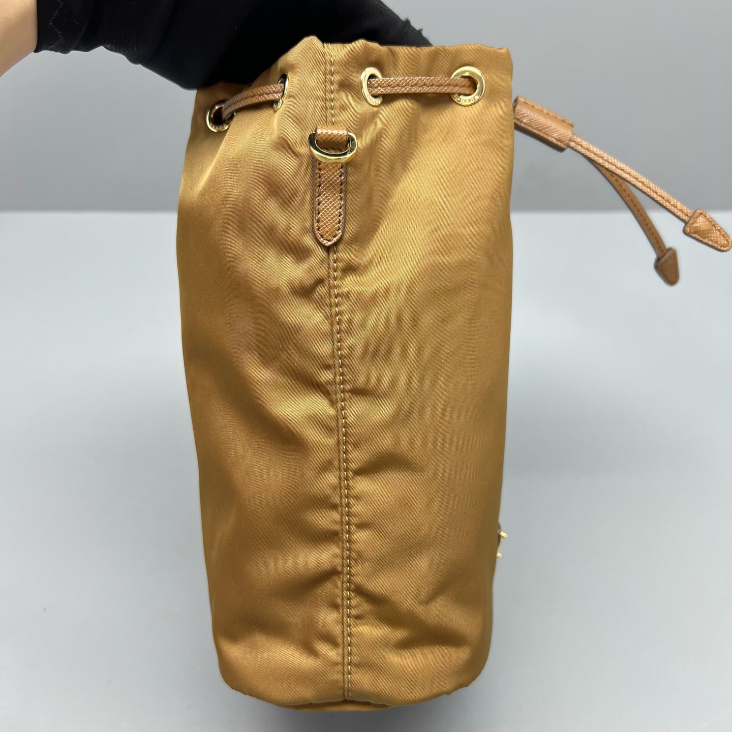 Prada Cordura Brown Clutch