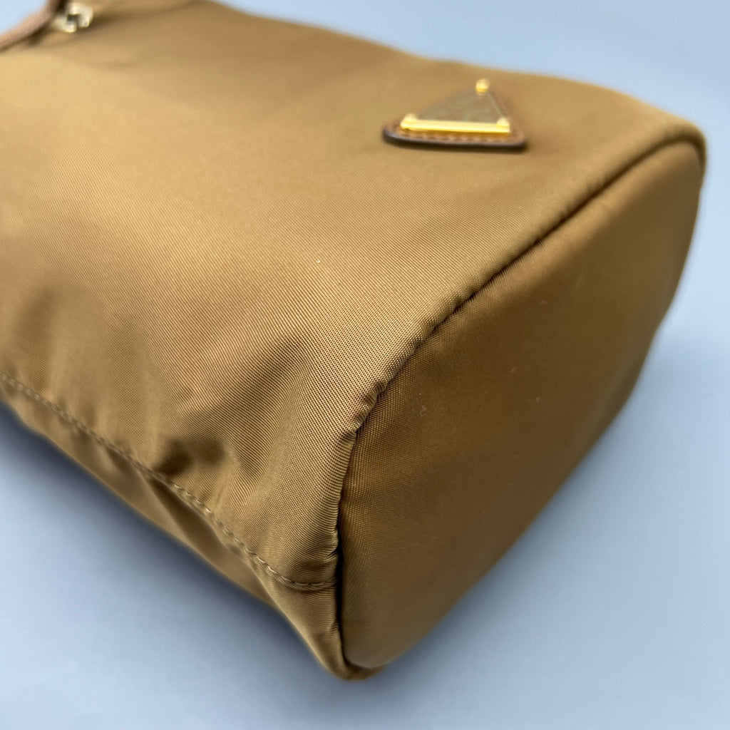 Prada Cordura Brown Clutch