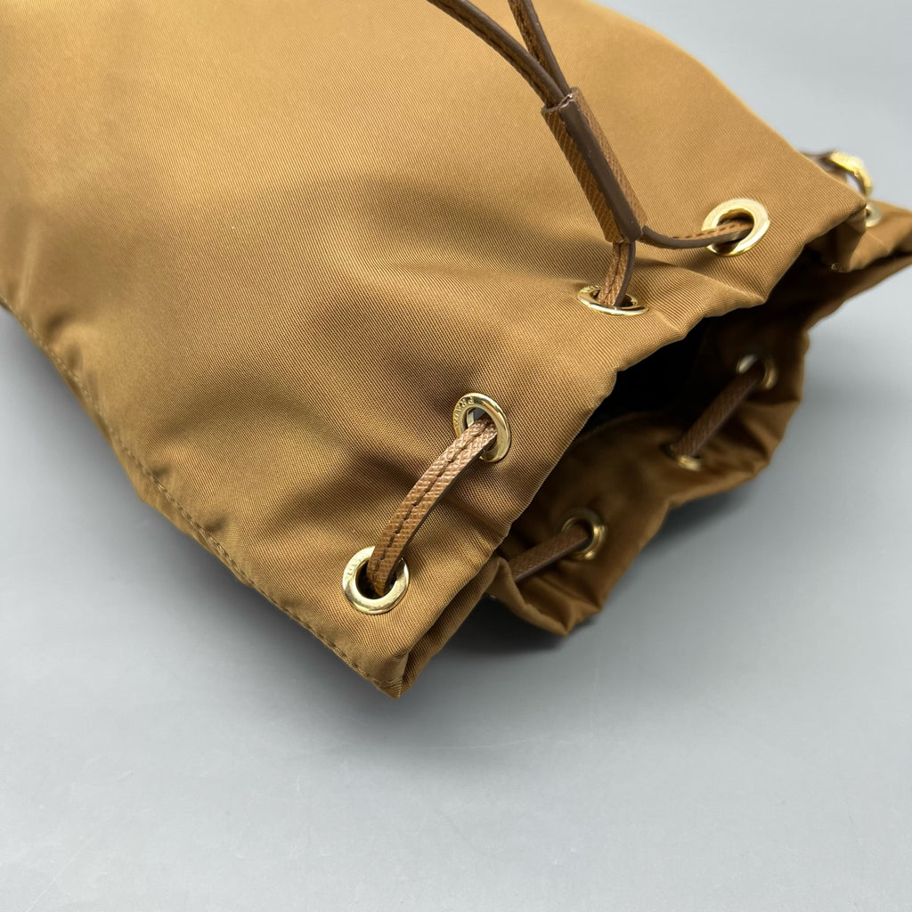 Prada Cordura Brown Clutch