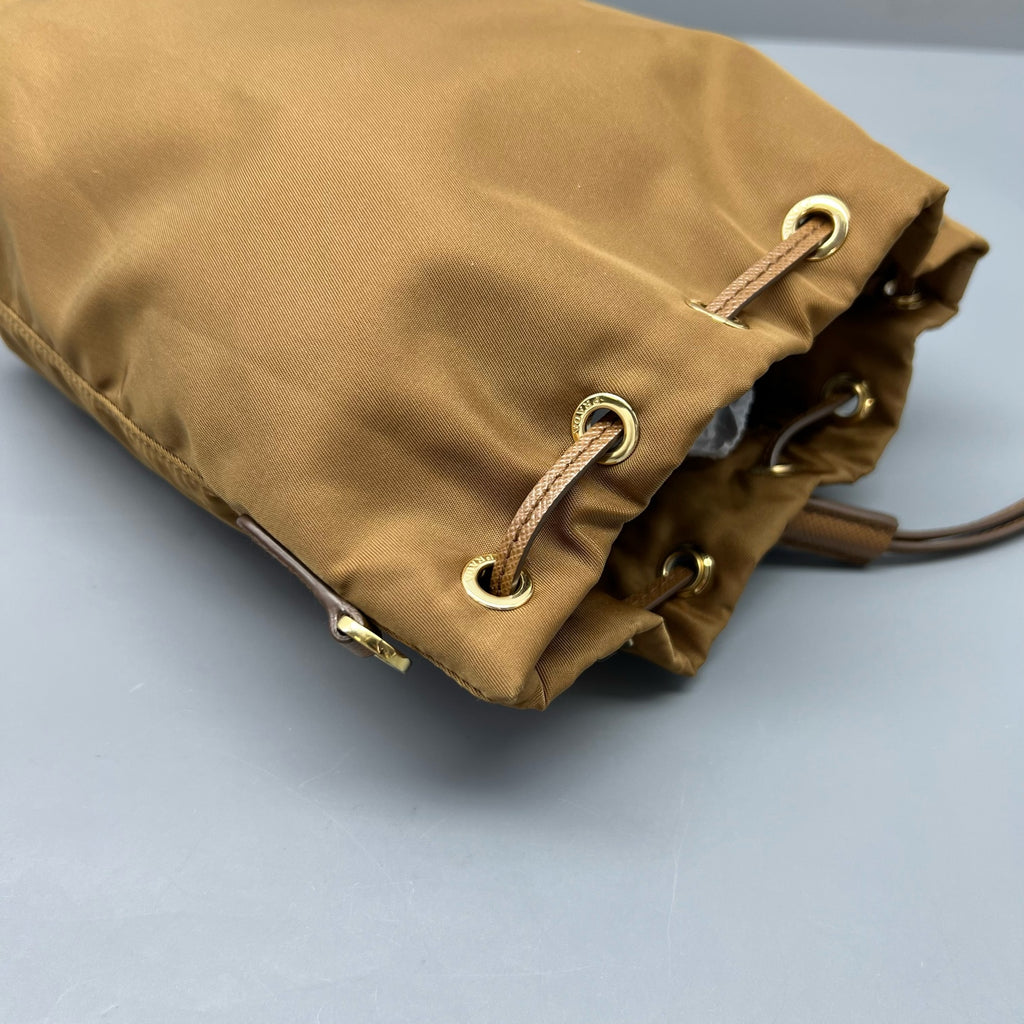 Prada Cordura Brown Clutch