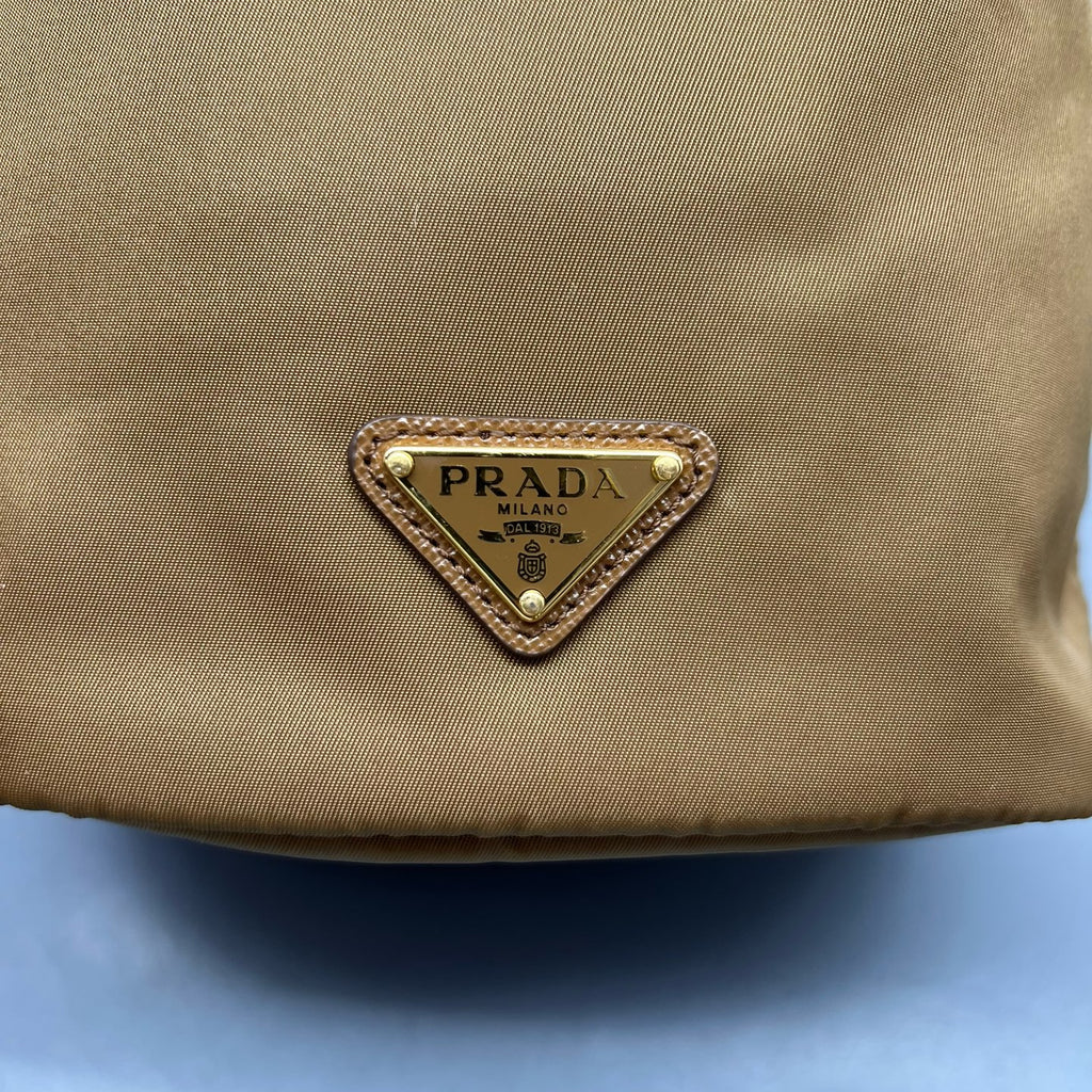 Prada Cordura Brown Clutch