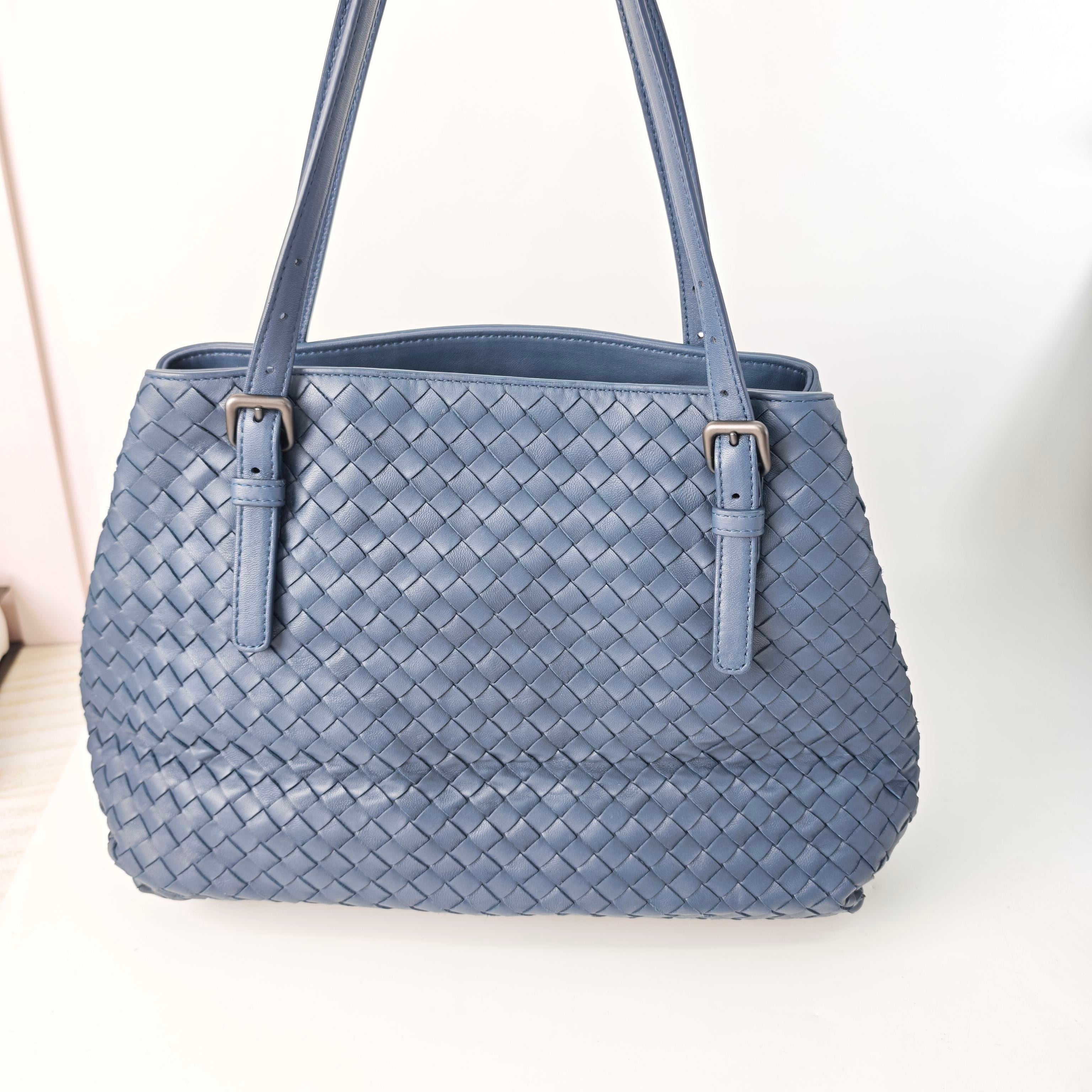 Bottega Veneta Blue Tote