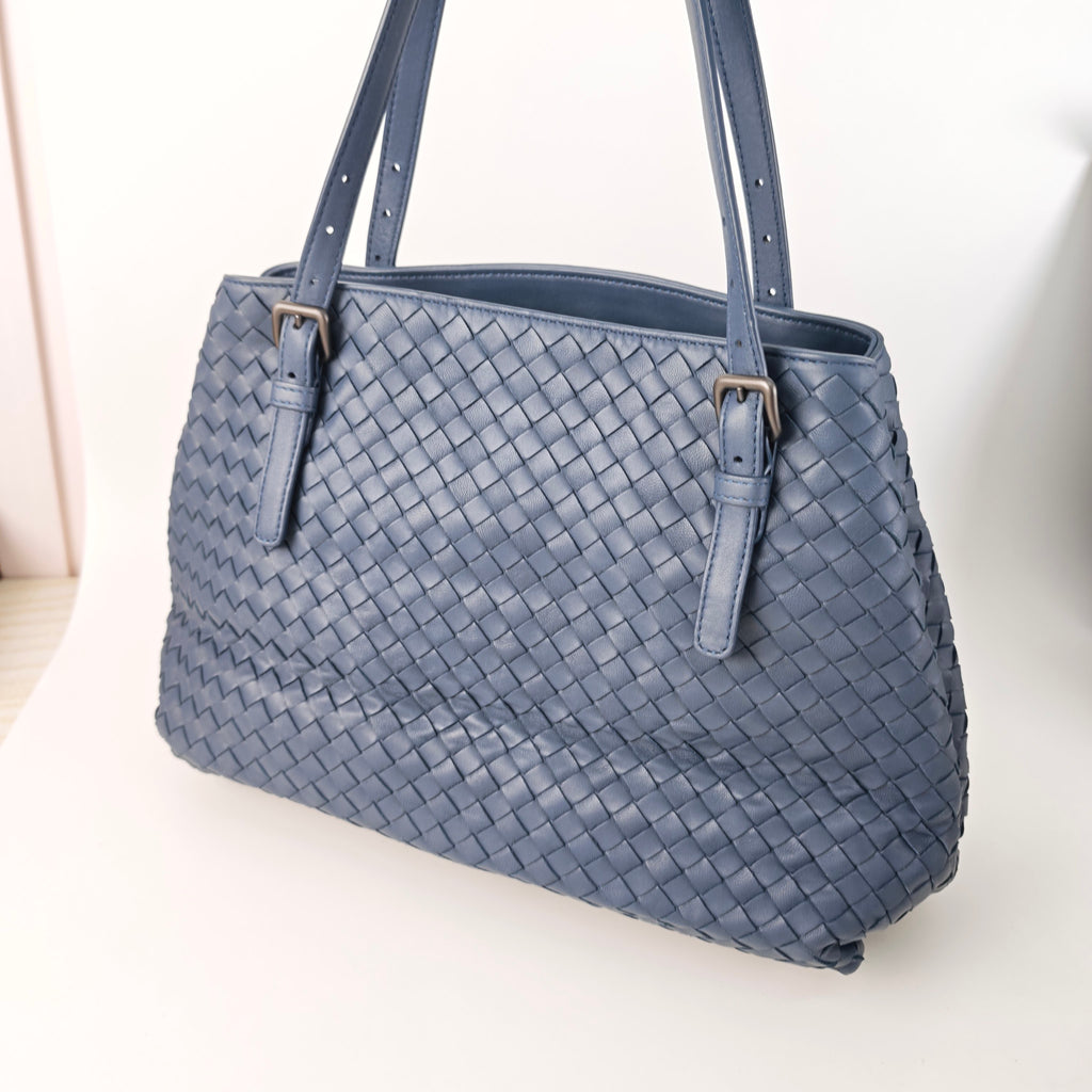 Bottega Veneta Blue Tote