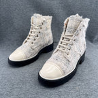 Chanel Tweed Ankle boots