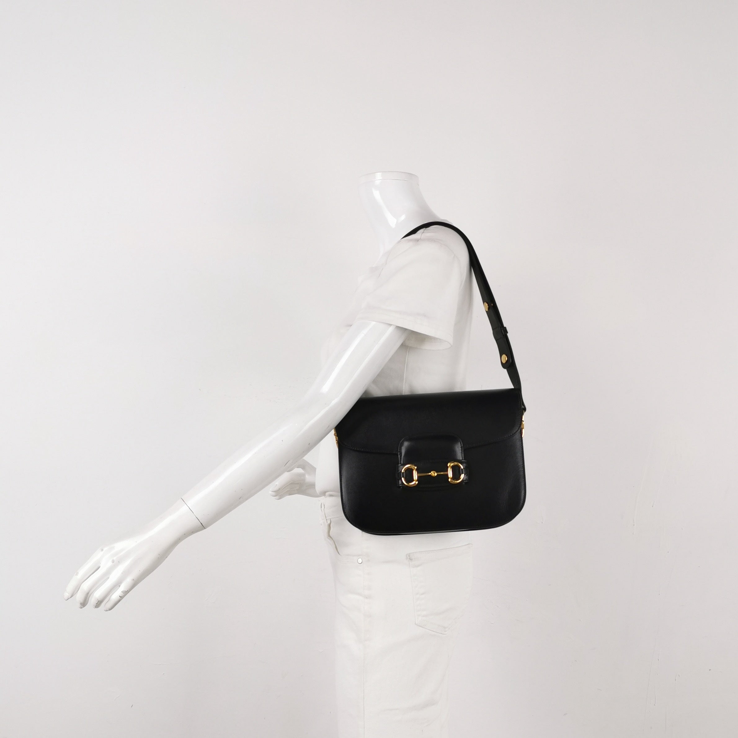 Gucci [New Arrival] Gucci Horsebit 1955 Mini Shoulder Bag Shoulder Bag 815205AAEFH1000