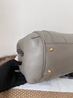 Gucci Leather Gray Satchel
