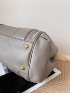 Gucci Leather Gray Satchel