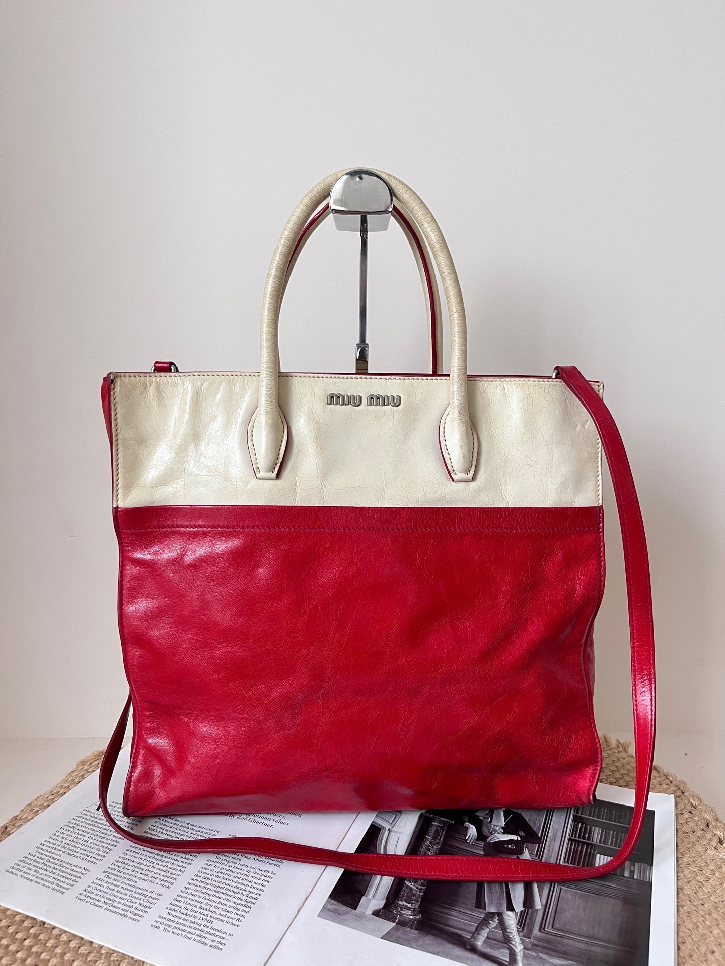 Miu Miu Leather Tote