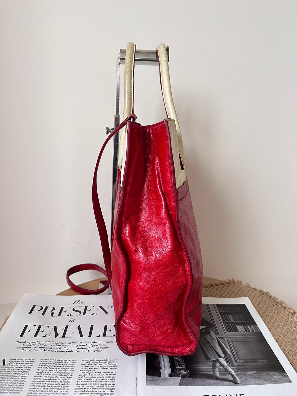 Miu Miu Leather Tote