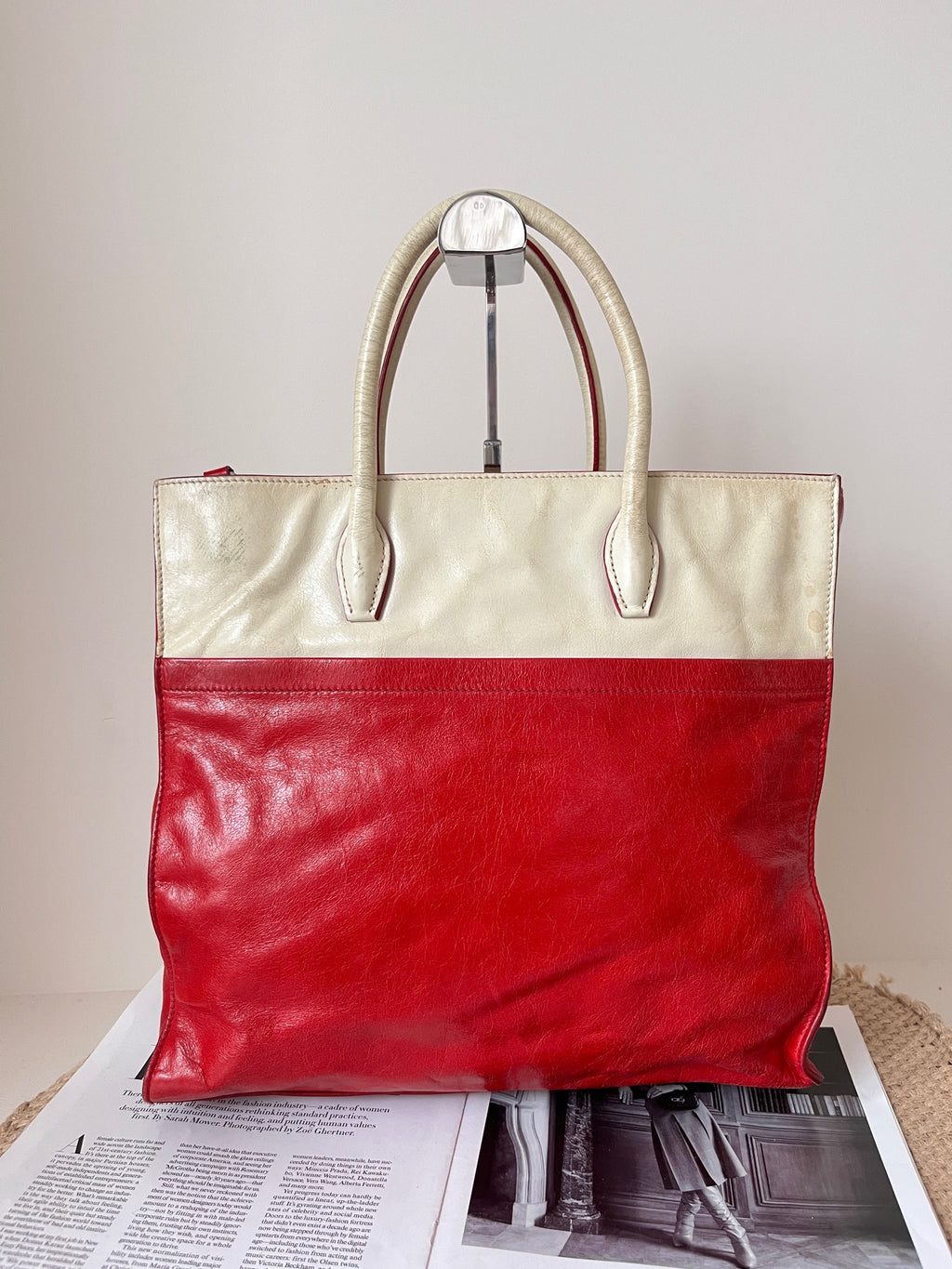 Miu Miu Leather Tote