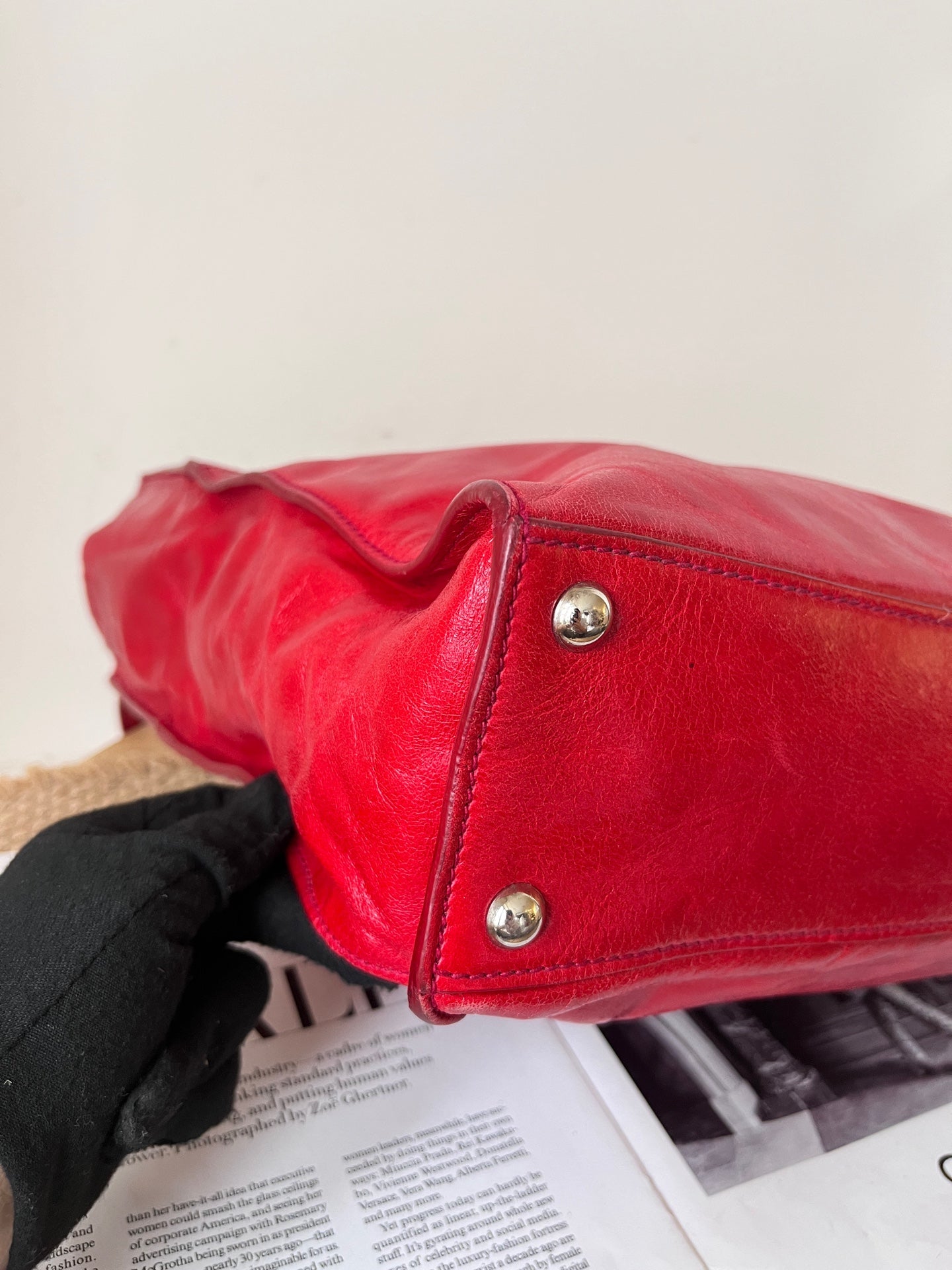 Miu Miu Leather Tote