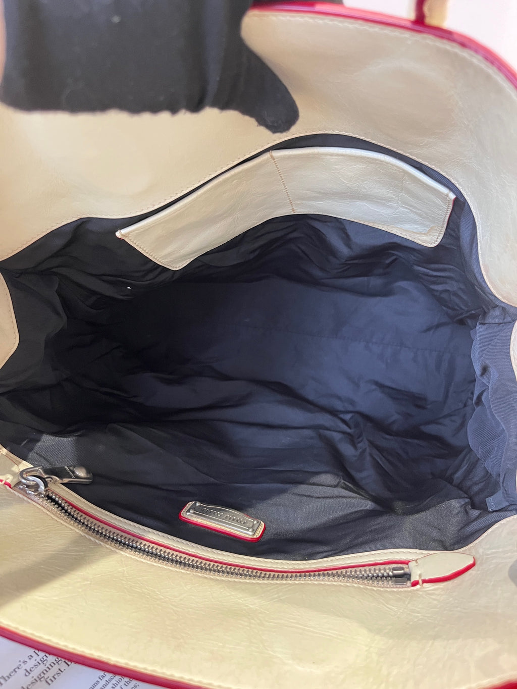 Miu Miu Leather Tote