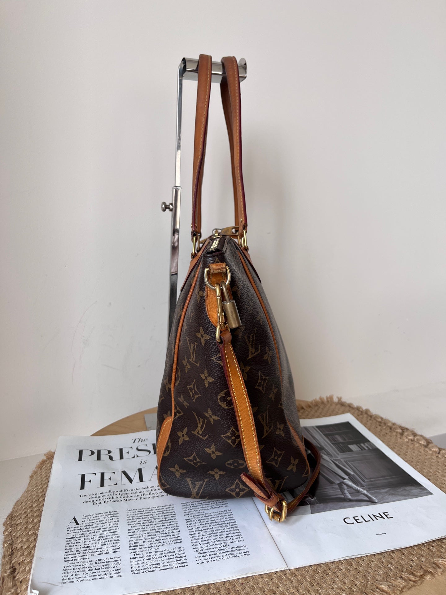 Louis Vuitton Leather Satchel