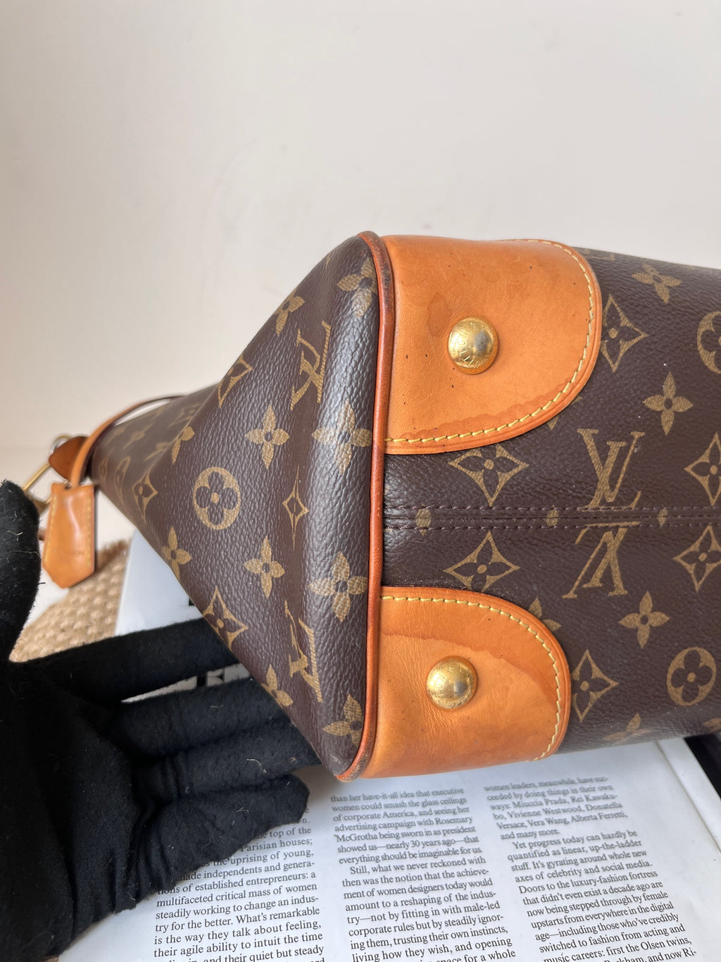Louis Vuitton Leather Satchel