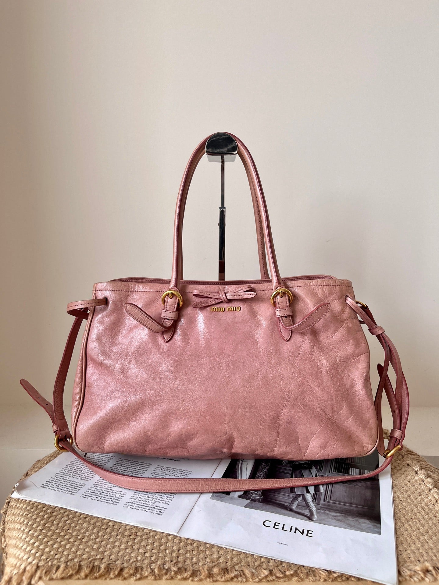 Miu Miu Leather Pink Satchel