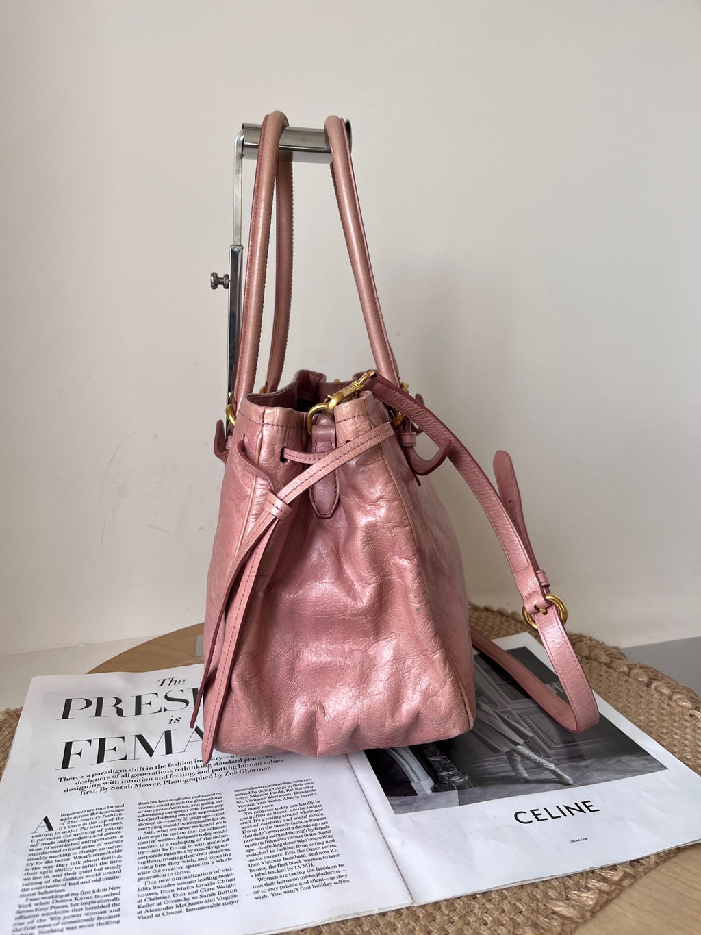 Miu Miu Leather Pink Satchel