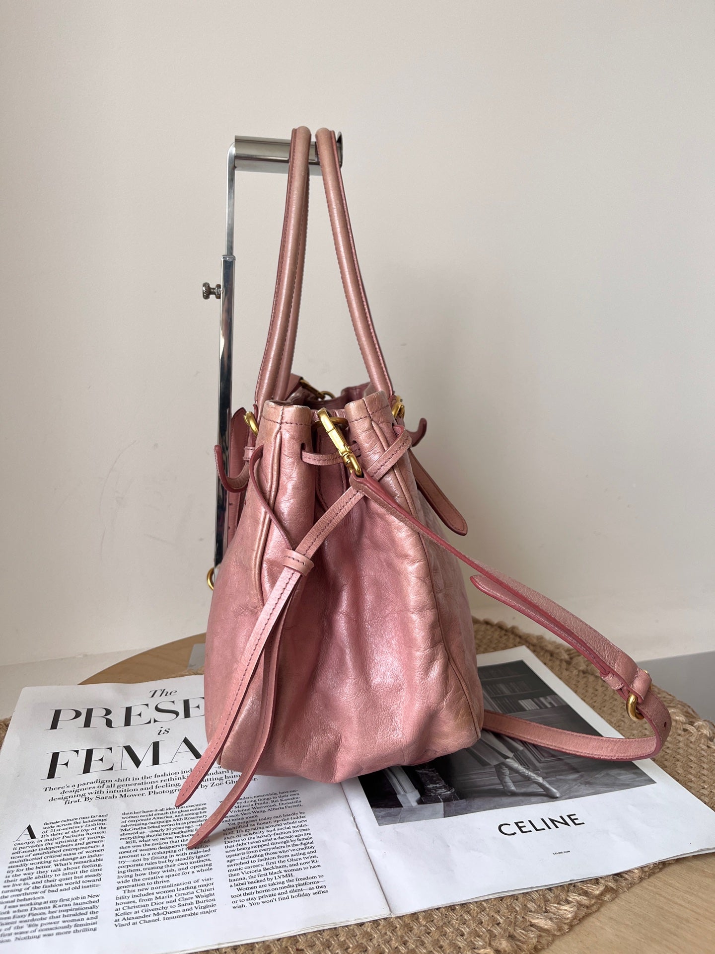 Miu Miu Leather Pink Satchel