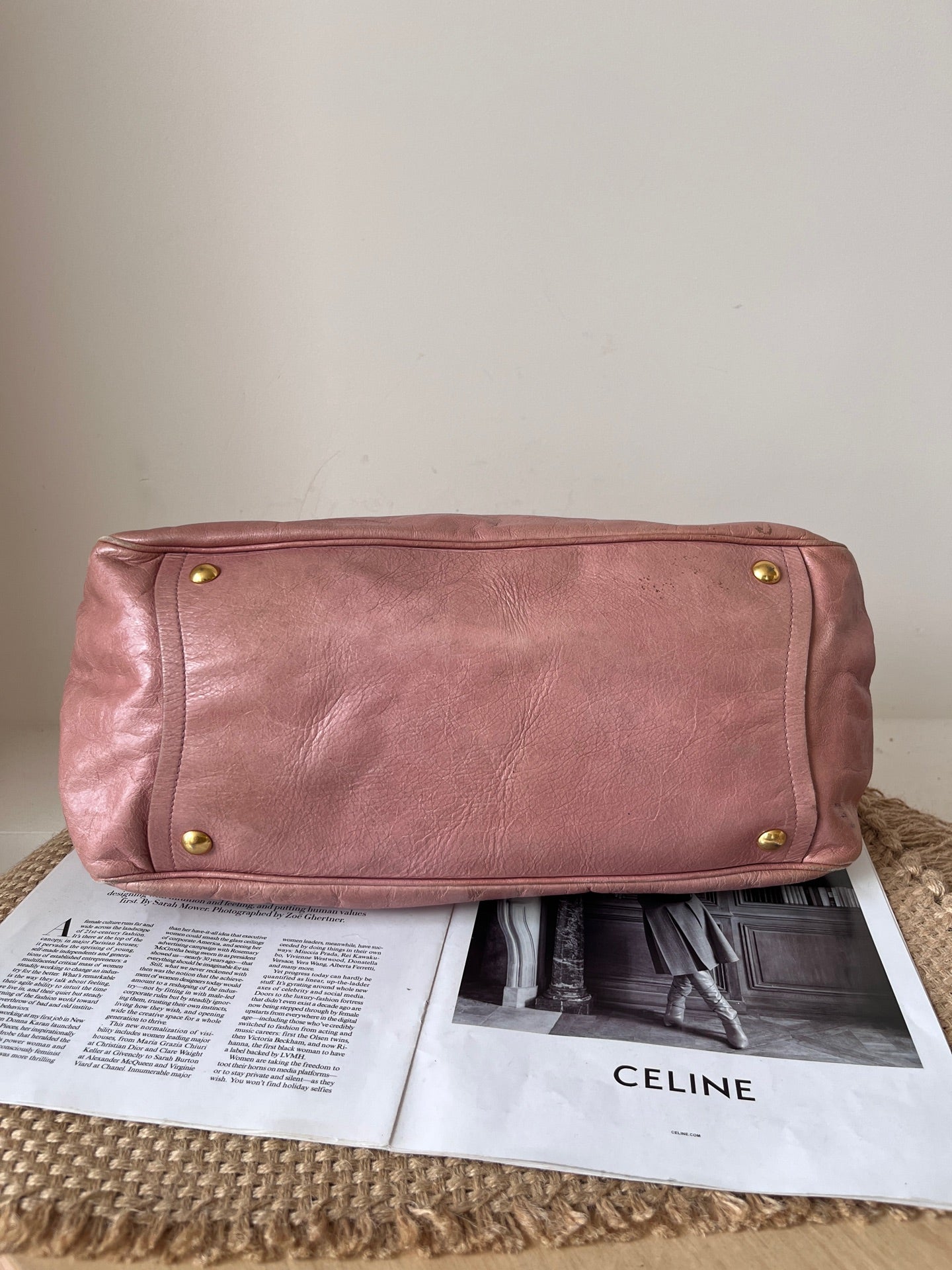 Miu Miu Leather Pink Satchel