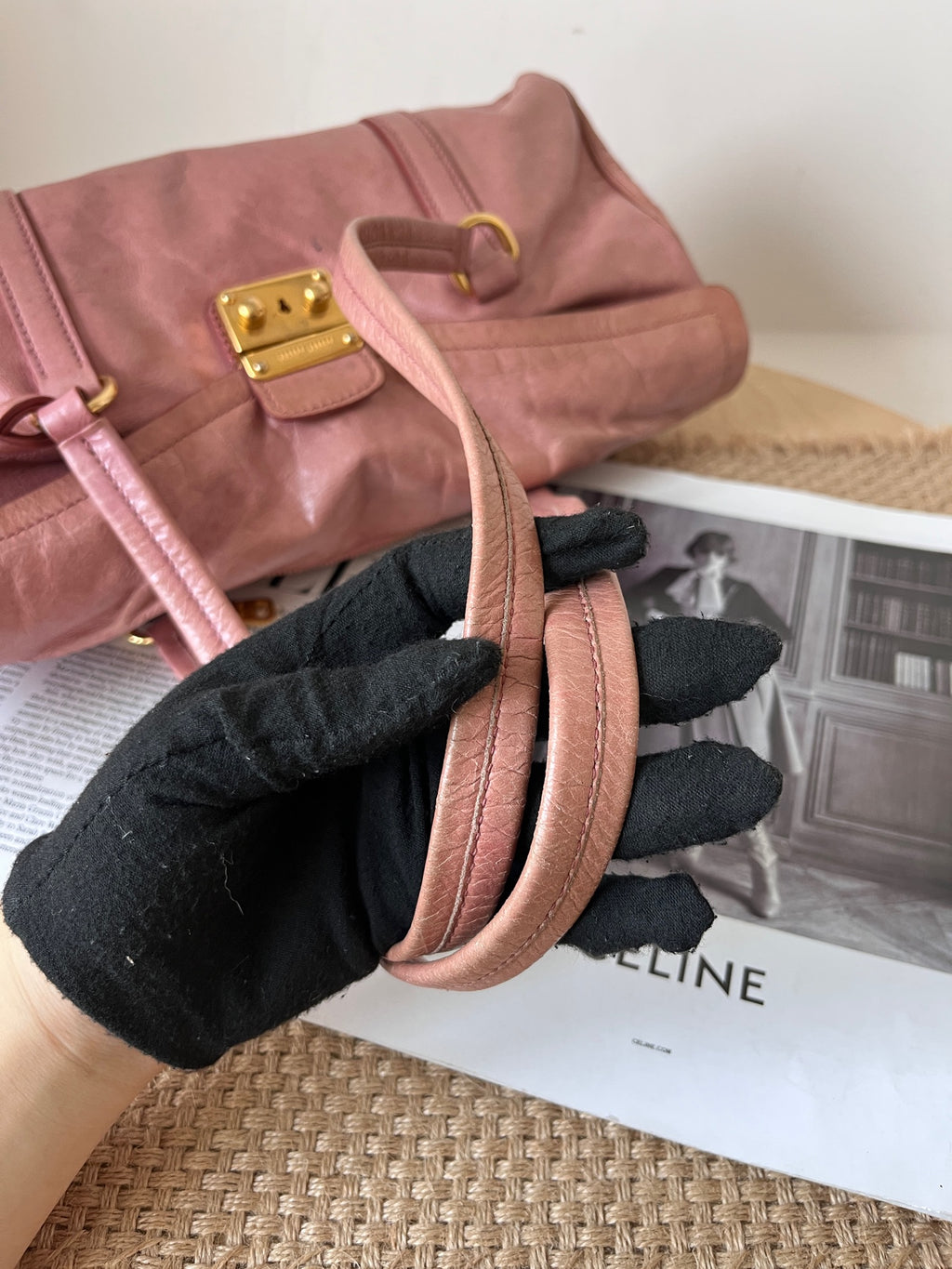 Miu Miu Leather Pink