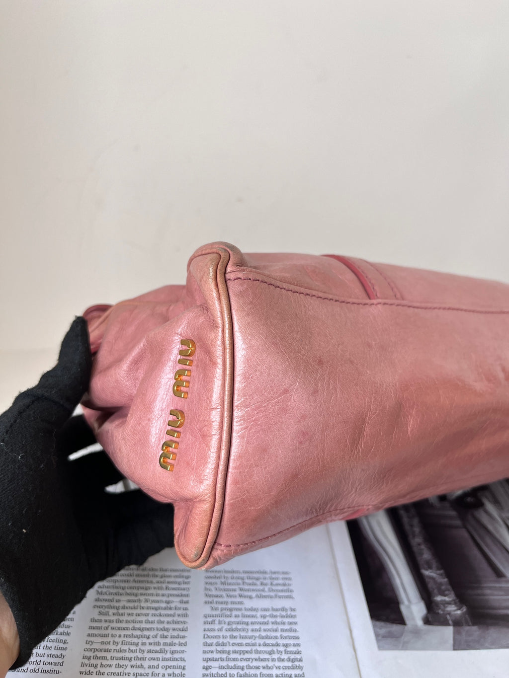 Miu Miu Leather Pink