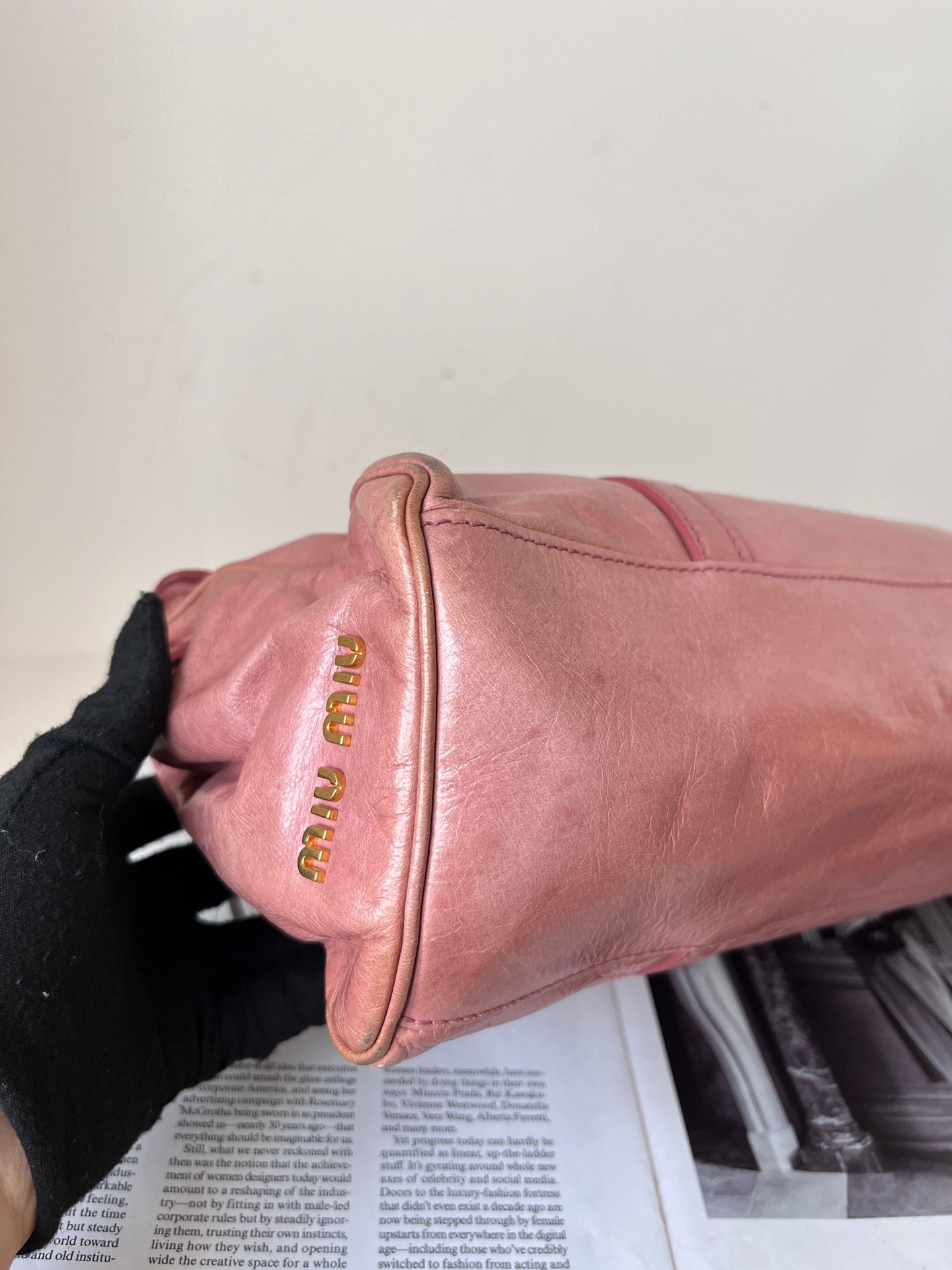 Miu Miu Leather Pink