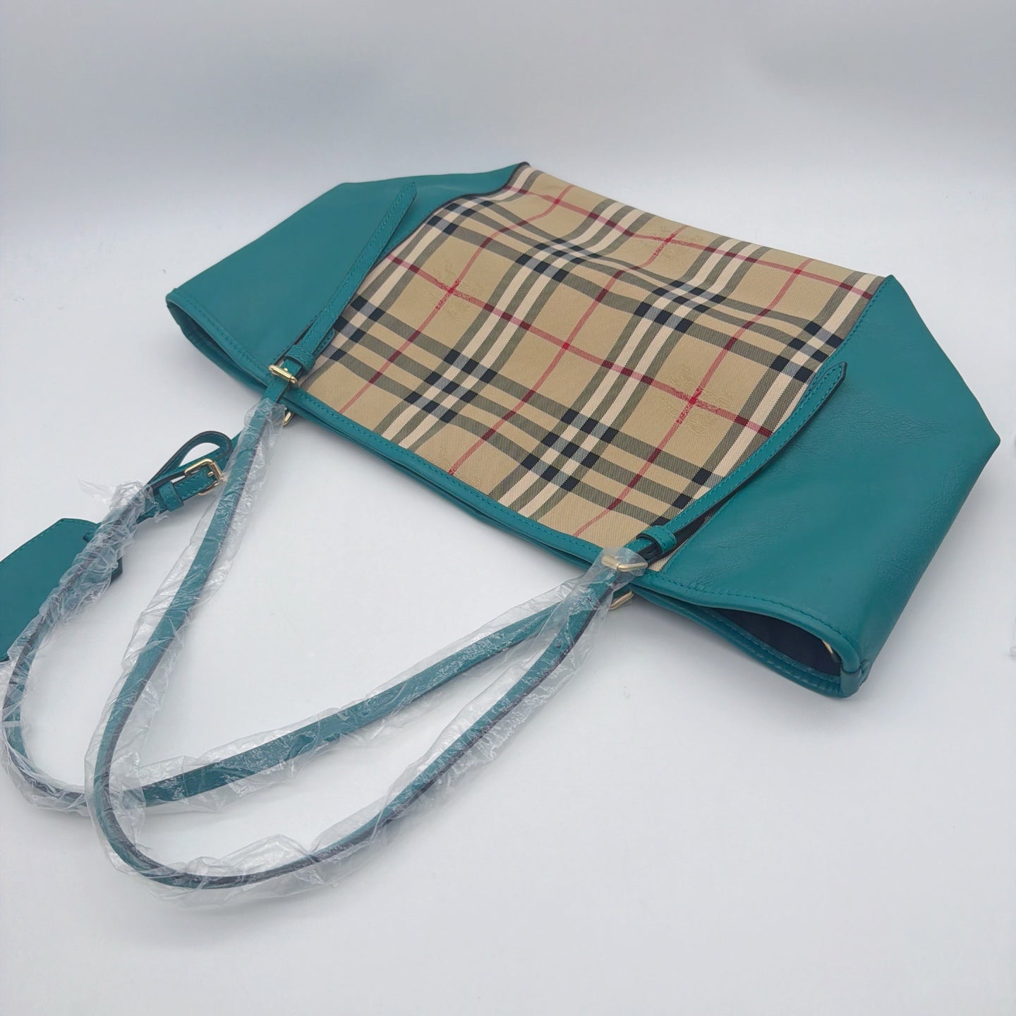 Burberry Canvas Blue Satchel