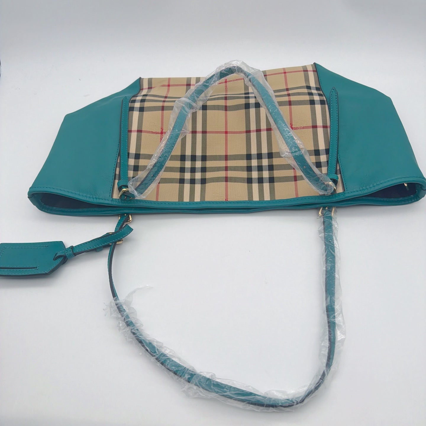 Burberry Canvas Blue Satchel