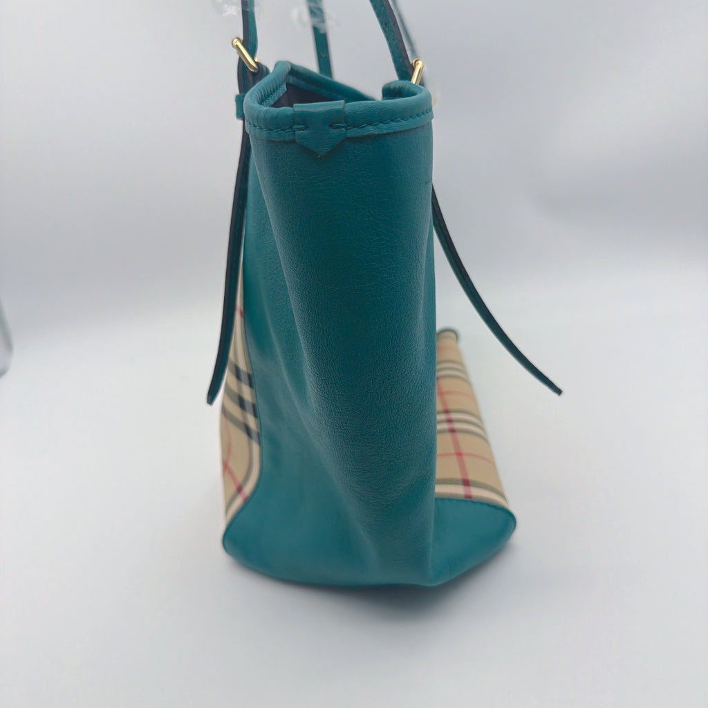Burberry Canvas Blue Satchel