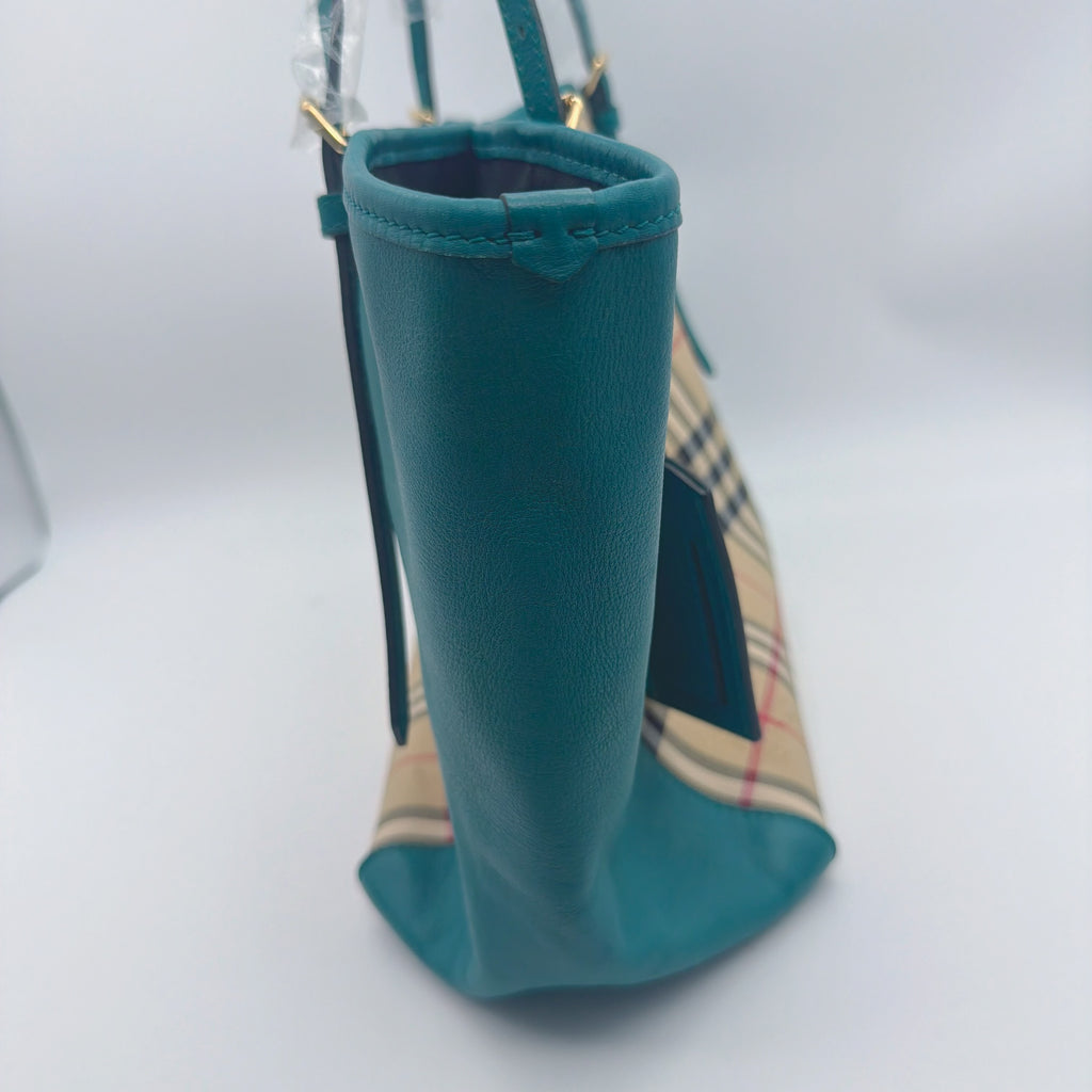 Burberry Canvas Blue Satchel