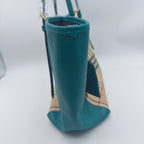 Burberry Canvas Blue Satchel